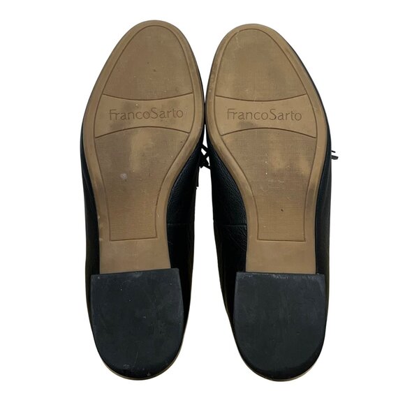 Franco Sarto Women’s Black Leather Slip-On Brixley Tassel Loafers Size 8.5M - Picture 8 of 8